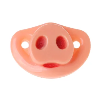 

Baby Pacifier Dummy Pig Nose Funny Halloween Cosplay Soother Newborn Orthodontic Food Grade Silicone Nursing Nipple Teether Pran