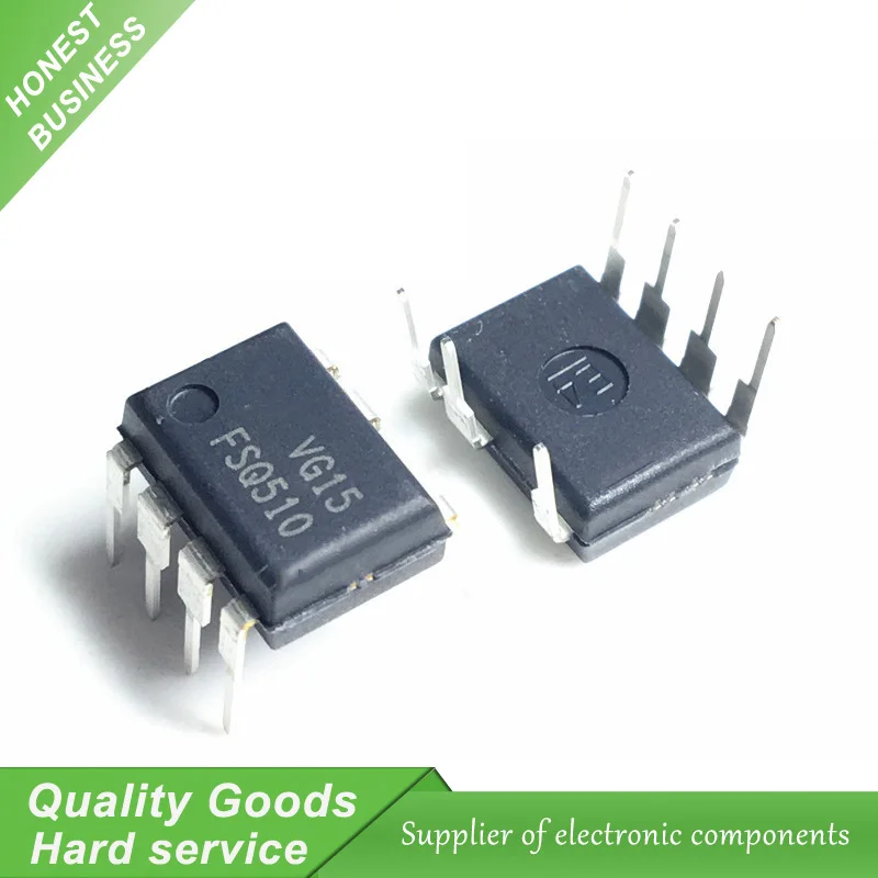 10PCS FSQ510 IC SWITCH FPS 0.5A 700V 7 DIP LCD management
