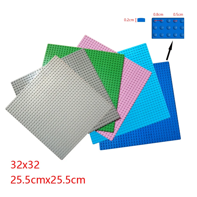 32*32 Dots Mini Particles Block Bottom Base Plate Board DIY Building Blocks Baseplate Toys Children Compatible Kids Gift Duplo | Игрушки и