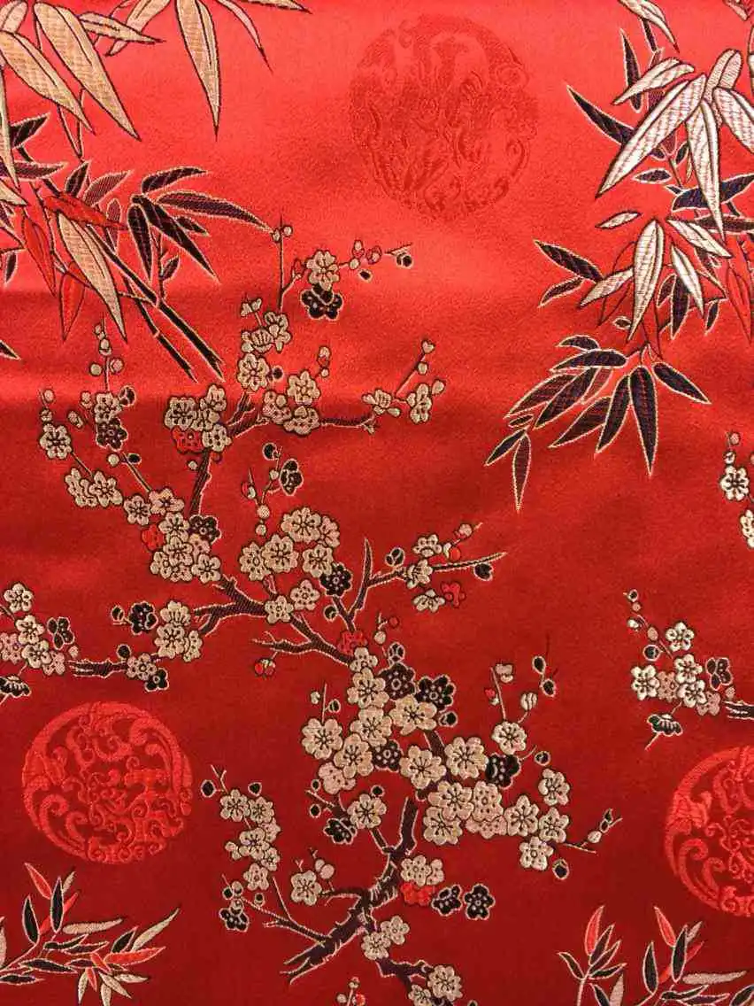 Chinese textiles, brocade silk fabrics, 75 cm fabric imitation 35 the