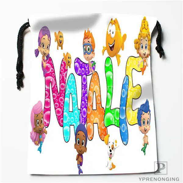 Drawstring Bags Пользовательские пузырь гуппи Drawstring дорожные сумки для хранения мини-сумка Плавание Пеший Туризм игрушки мешок Размеры 18x22 см#0412-03-06 - Цвет: Drawstring Bags