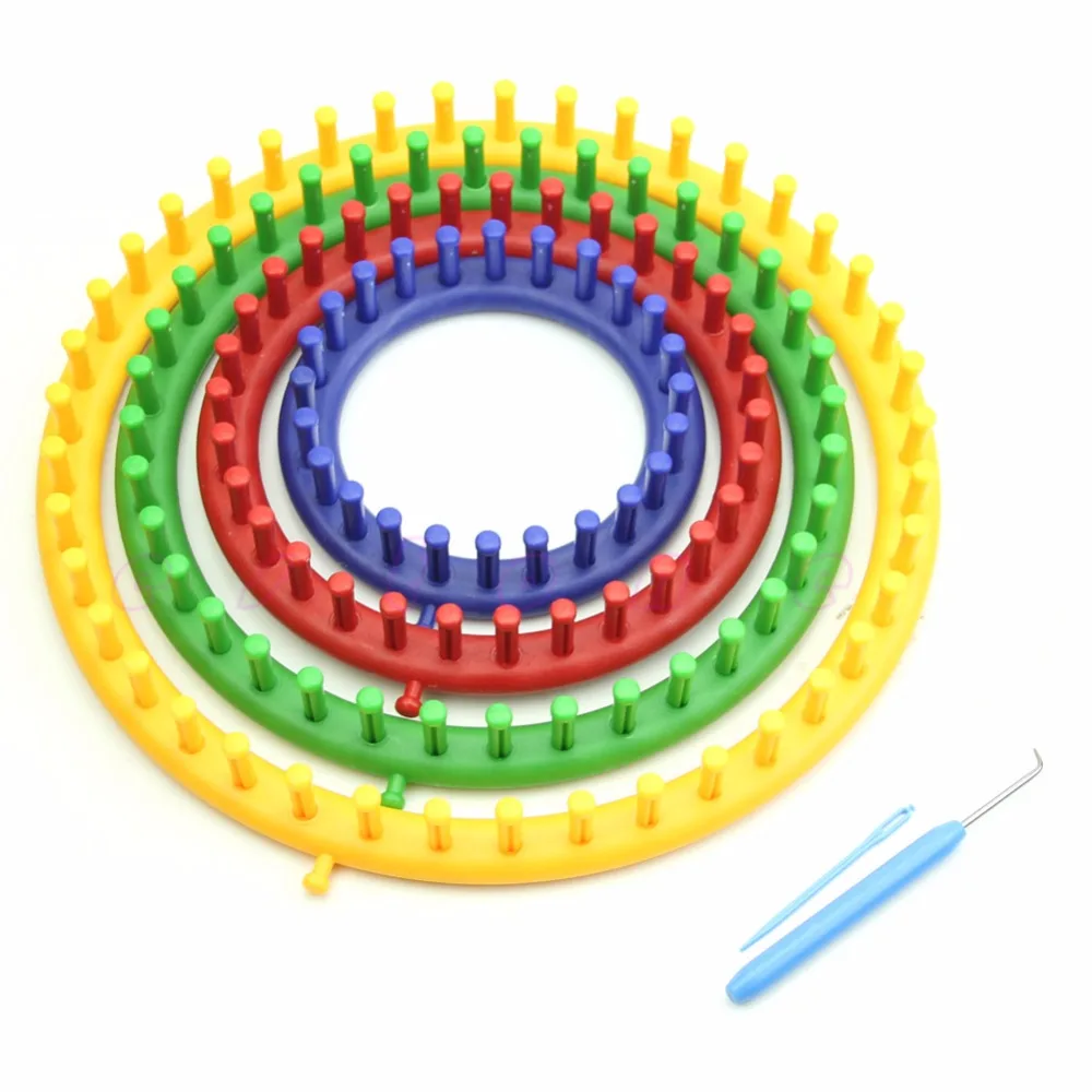 Круглая круглая шляпа, классический вязальный ткацкий станок, набор для вязания, 14 см, 19 см, 24 см, и Прямая поставка