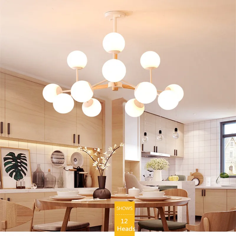 

Nordic Romantic Creative Loft Dining Room Pendant Light Concise Wooden Hanging Light Japanese Designer Led Lights Free Shipping