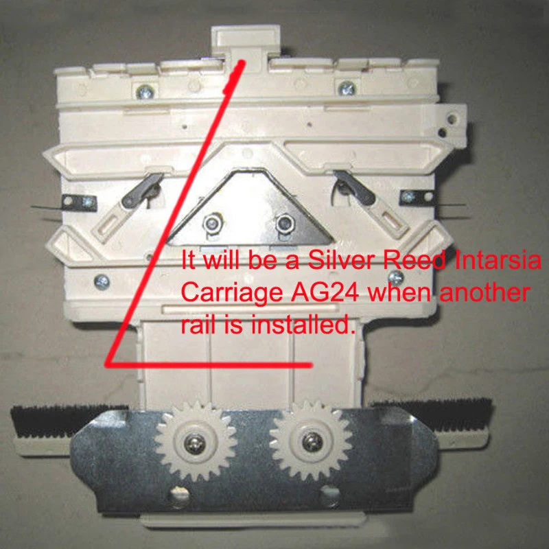 AG-24 Интарсия карета KA8210 Экстра рейка для 4,5 мм 5,6 калибра Brother Серебряный Рид вязальная машина аксессуары KH860 KH970 SK280