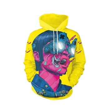 

Halloween Carnival Party Graffiti Character Alien Color Doodle Cosplay Sweater Coat Couple Adult jacket coat top Costumes