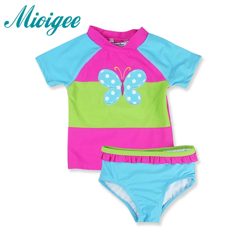 

Mioigee New Baby Kids Swimwear for Girls 2019 Two Piece Kids Bathing Suit Summer Beachwear Newborn Swimsuit