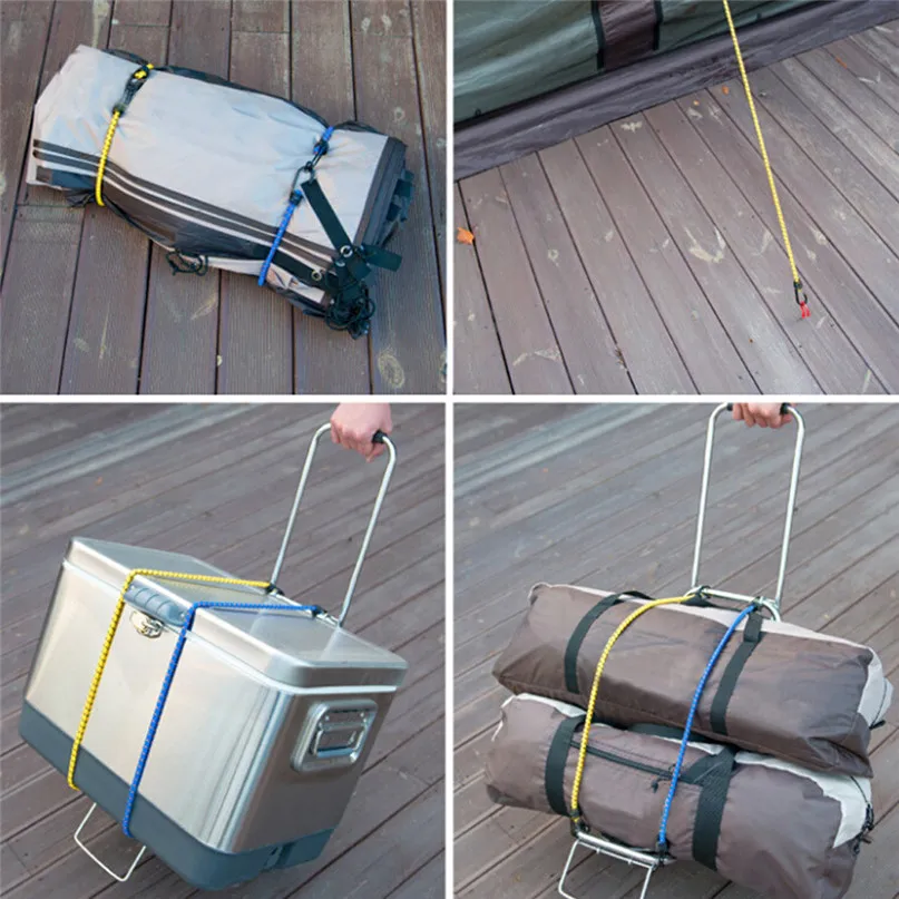 Tent Flexible double hook rope Travel Portable Camping Multifunctional Elastic Hook Rope Outdoor Hobby camping equipment #2y15 (2)