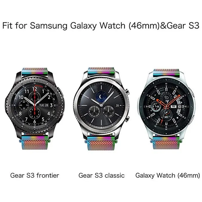 ASHEI 20 мм 22 мм ремешок для часов samsung Galaxy Watch 46 мм 42 мм Active gear S3 ремешок Миланский Браслет на петле для Huami Amazfit Bip