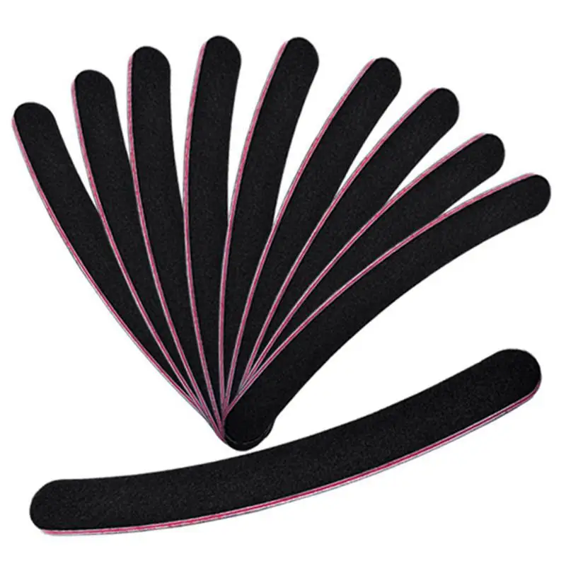 

MENOW 2018 Newly 10 PC Professional Slim Sandpaper Nail File Files Buffer Buffing Slim Crescent Grit Sandpaper Finger Care 06.28