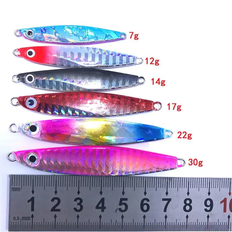 GYFISHING 50pcs7G/14 г/17 г/22 г/30 32gmetal отсадки Прикормка искусственные приманки Морской Блесен из металла JigFish заманить рыболовные снасти