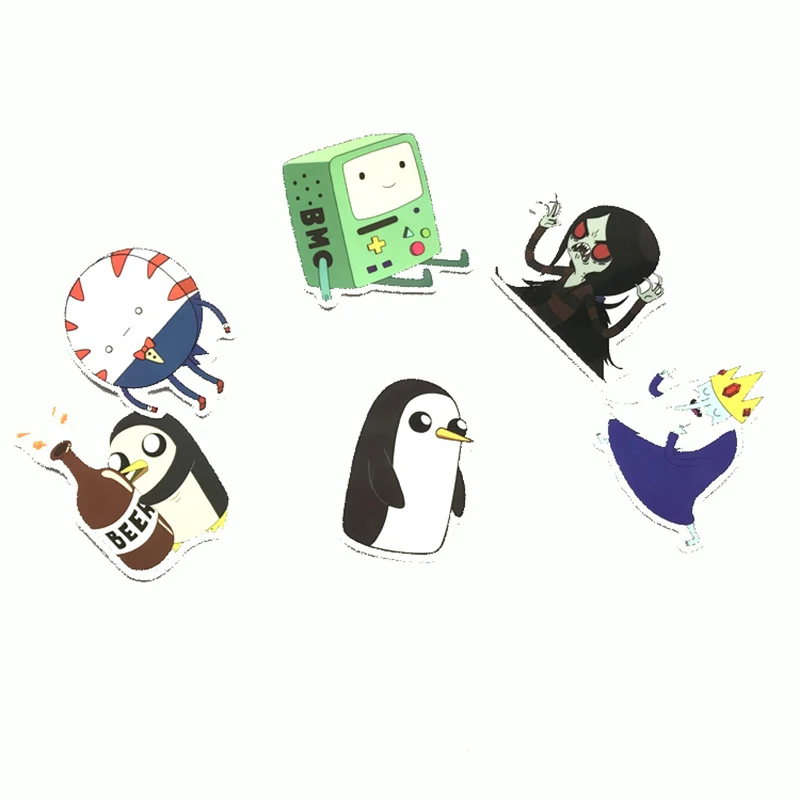 30 шт Время приключений мультфильм ПВХ водонепроницаемый стикер для багажа стены