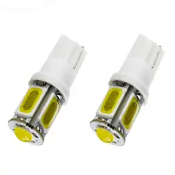 100x авто LED T10 194 W5W 5 LED SMD COB 24 фишки 5smd Клин Светодиодные лампы красный синий зеленый Бесплатная доставка белый красный синий