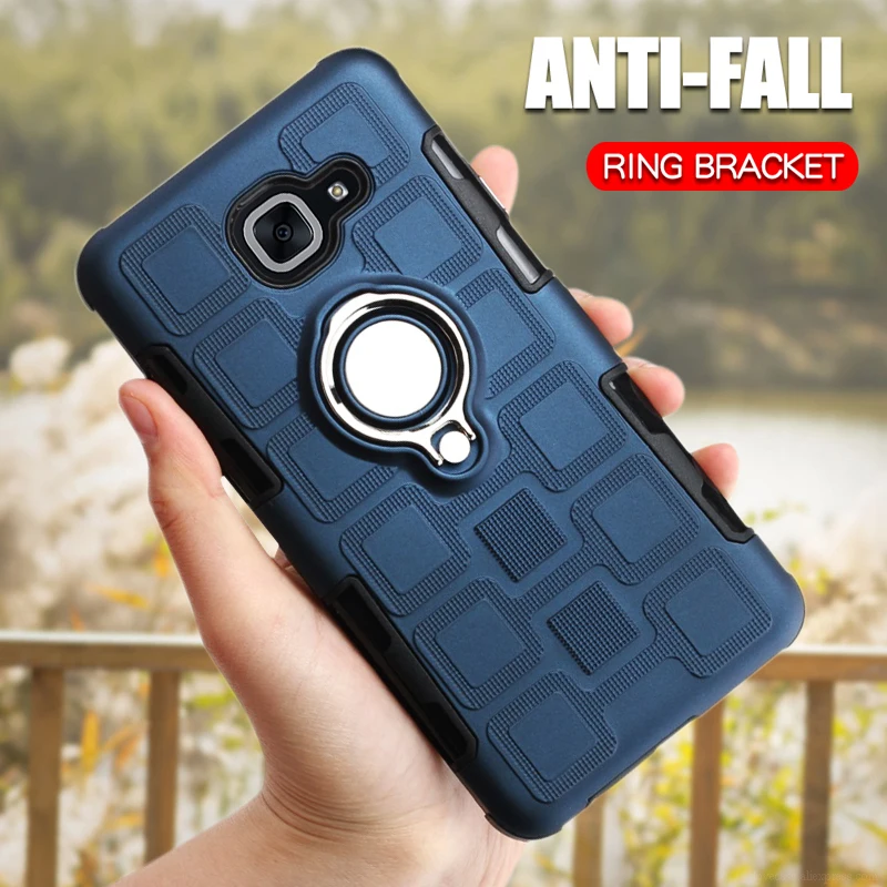 

Luxury Armor Case For Samsung Galaxy J7 Max J7 Plus J7 Prime J7 Neo Nxt Core Silicone Phone Back Cover Ring Shockproof Hard Case