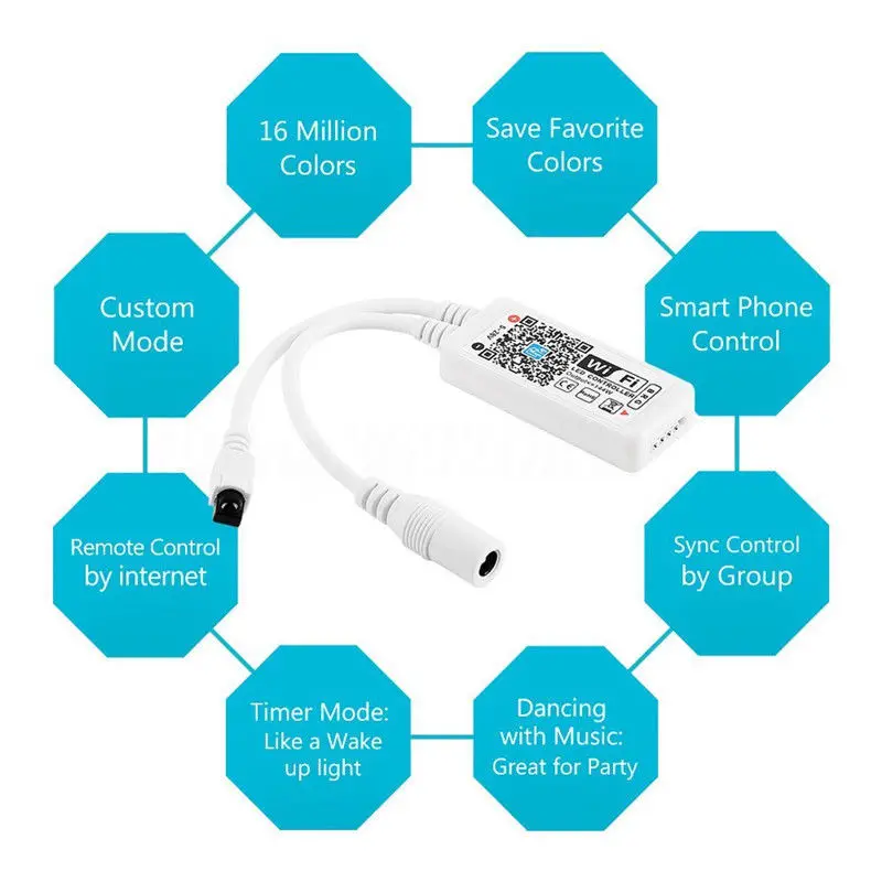5 В USB RGB LED контроллер 17key RF беспроводной мини пульт дистанционного управления для