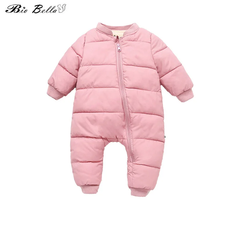 En Ligne Nouveau né Infantile Bébé D hiver Barboteuse Nouveau Penser Full Manches Chaud Mignon Salopette Garçon Fille Hiver Enfants Survêtement de Bande Dessinée Enfant Manteaux