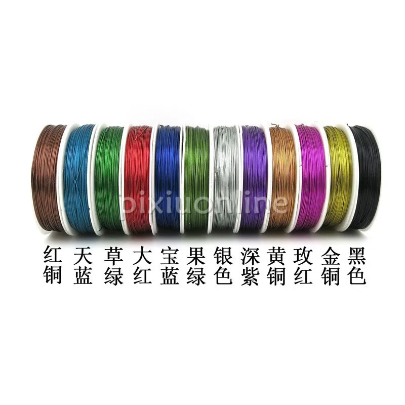 

40m/pack J206b Colorful Iron Wire Multi Color Thin Iron Line for DIY Model Making and Strapping Free Shipping Ru Sell at a Loss