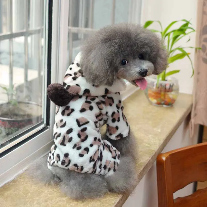Fleece Dog Pajamas Small Dogs Pets Jumpsuits Rompers Winter Pet Clothes Chihuahua Yorkshire Clothing Wholesale Super Soft and Comfort6