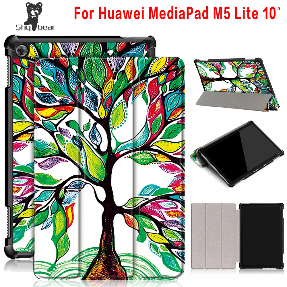 

Shy Bear For Huawei MediaPad M5 Lite10 inch Case for huawei M5 Lite 10.1'' Tablet 10.1 Magnetic Cover Case +gift