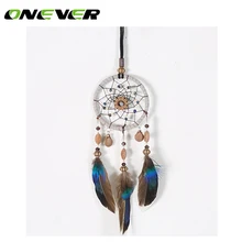 Автомобильный кулон ручной работы Ловец снов перьевой подвесной автомобиль зеркало заднего вида орнамент авто украшение отделка Аксессуары для подарка
