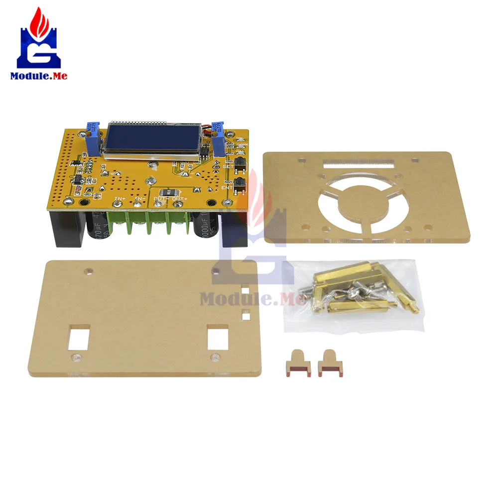 10A DC-DC Регулируемый ЖК-дисплей двойной дисплей CC CV понижающий повышающий преобразователь модуль питания защита от короткого замыкания с Чехол