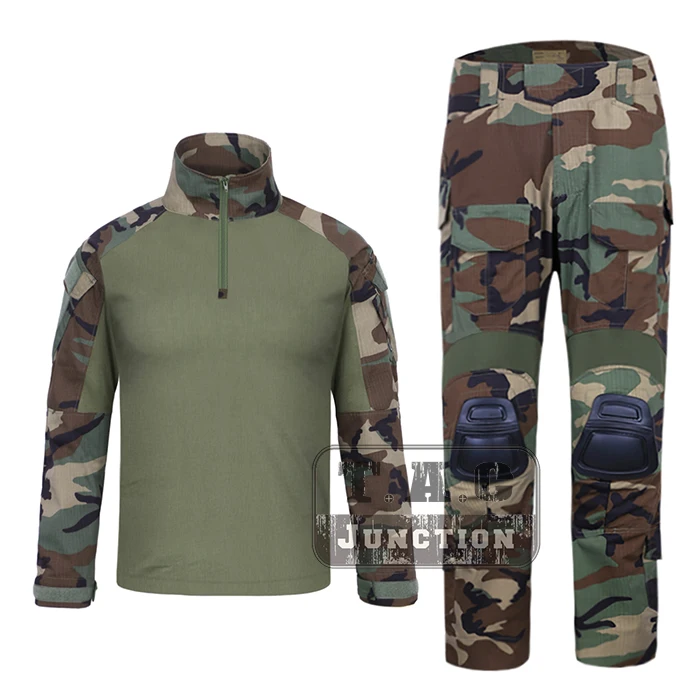 

EmersonGear G3 Combat Shirt & Pants WoodLand Tops+Trousers Set Emerson Tactical Military Hunting GEN3 Camouflage BDU Uniform Set
