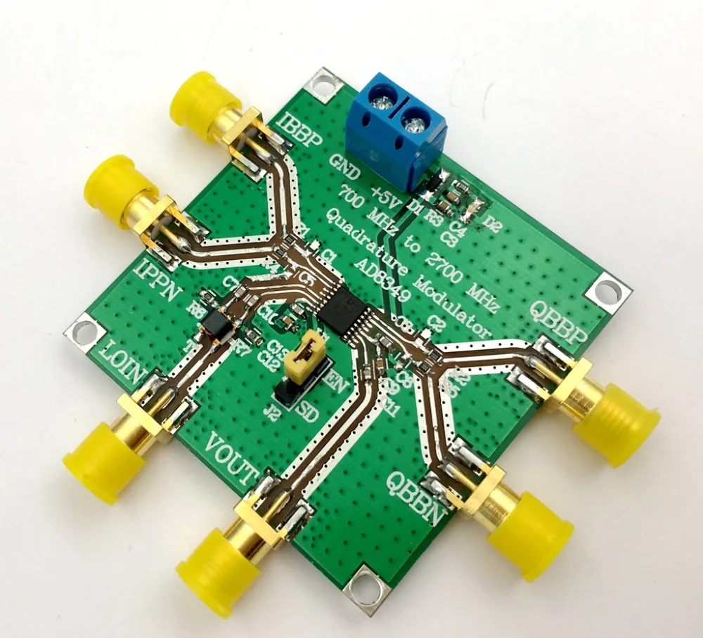 

1pc AD8349 Quadrature Modulation Module 700 MHz to 2.7 GHz I Q Modem Series Module