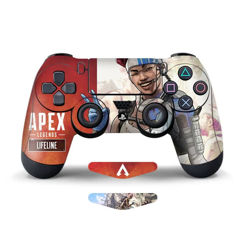 E Data Frog 2Pcs Stickers For Apex Legends Controller Skins For Sony PlayStation4 Game Controller For PS4 Slim Pro Stickers - Цвет: E