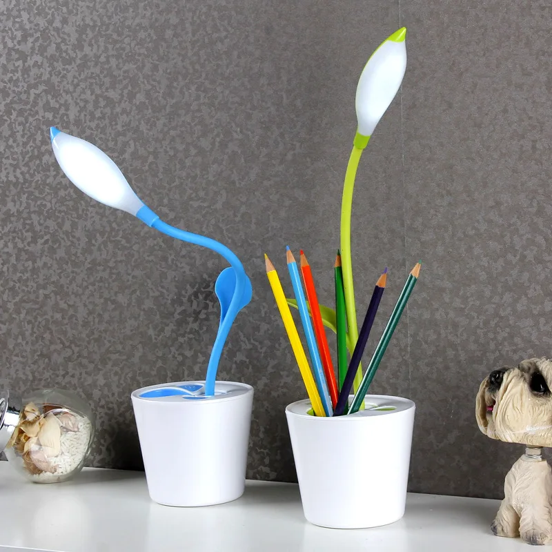 

NEW USB Eye-care Anti-glare LED Light Desk Lamp Kids Touch-sensitive Dimmable 3 Level With Pen Holder