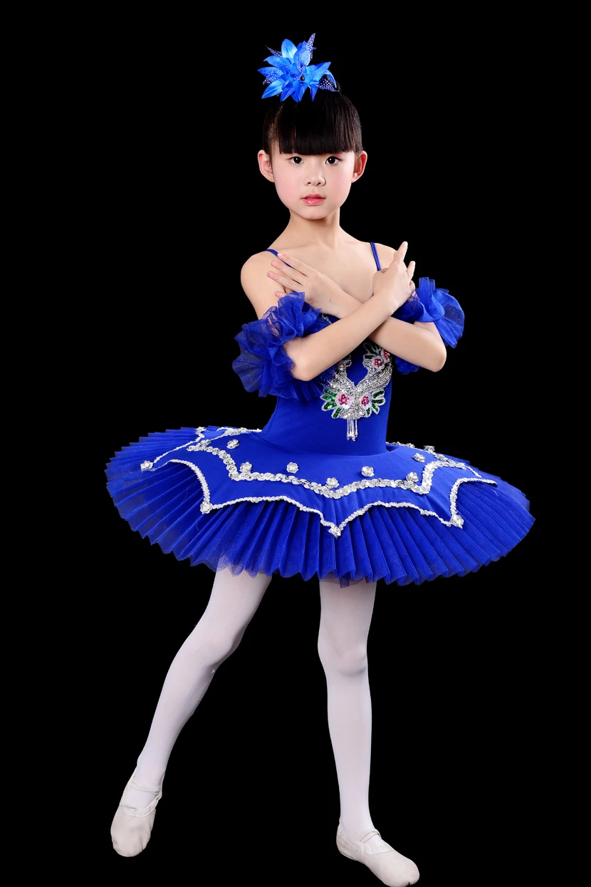 

Girl Stage Performance Ballet Tutu Dress Kids Swan Lake Costume Size 100-170 Girl Ballet Dress Pancake Tutu Girls Dancewear
