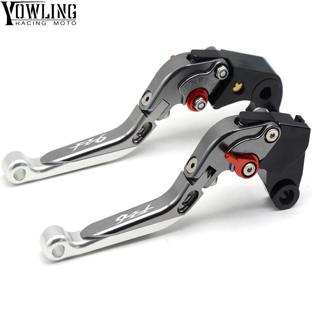 

Titanium Motorcycle aluminum Adjustable Foldable Lengthening For Yamaha FZ6 FAZER 2004-2010 FZ6R 2009-2015 Brake clutch levers