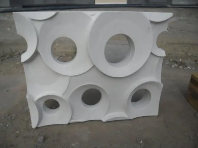 RING 3D Mould for Decorative Wall Block Panels Partition for Plaster Gypsum 2pcs