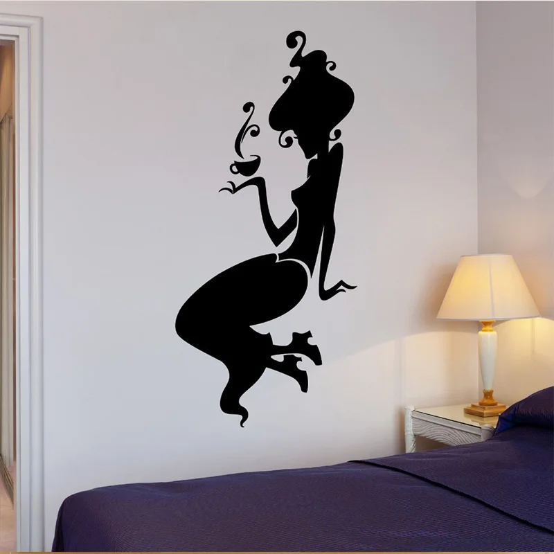 Half naked girl erotic decal