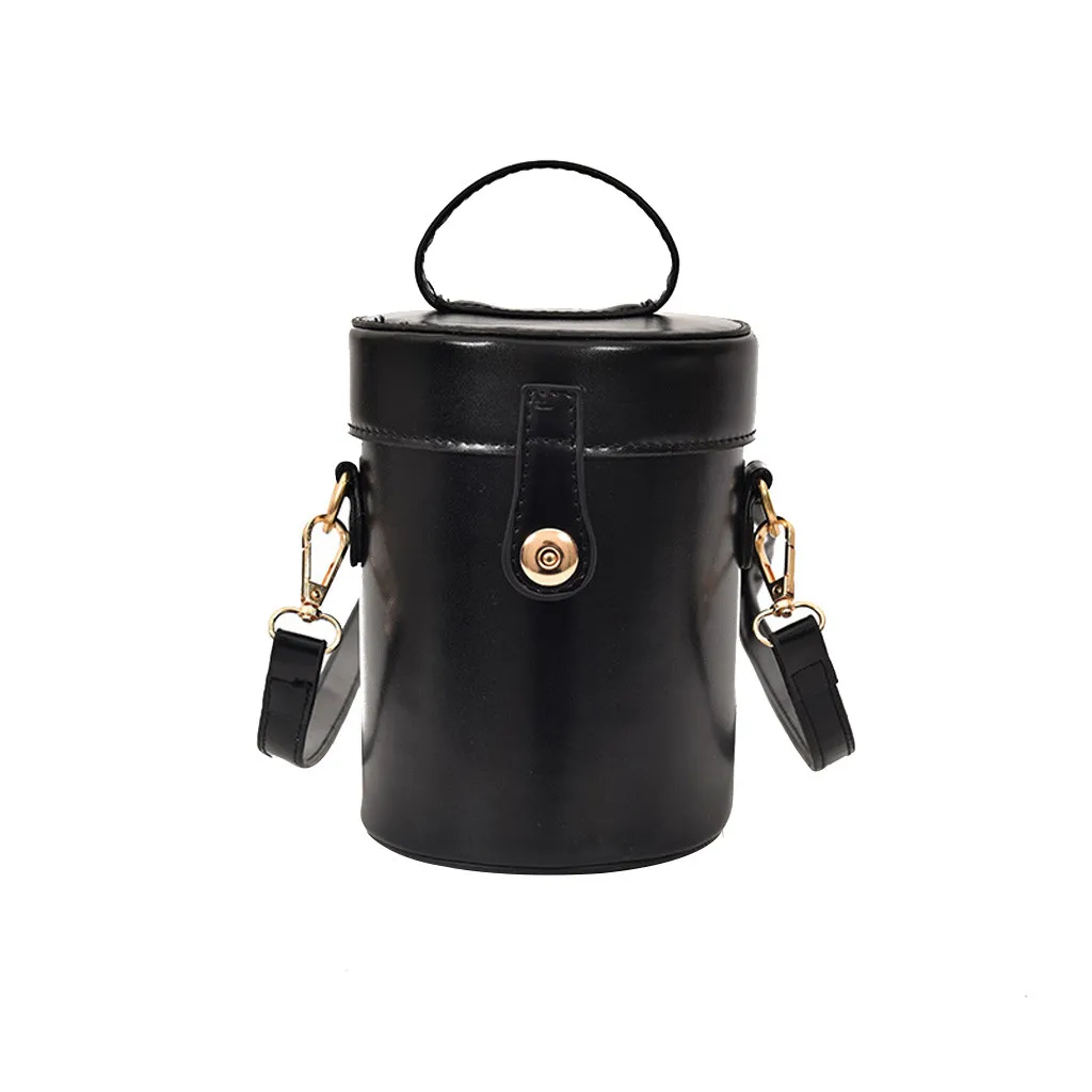 

Black Bucket Bag Handbags Women Vintage Pure Color Feather Shoulder Bag Ladies Crossbody Bag Messenger Bag Totes Female Mujer