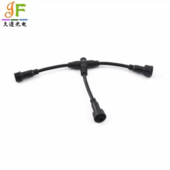 

50pcs 1Male to 2Female 5Core 5pin Black Plastic waterproof led connecter 4 LED strip light Applicable 0.75mm 18AWG Wire