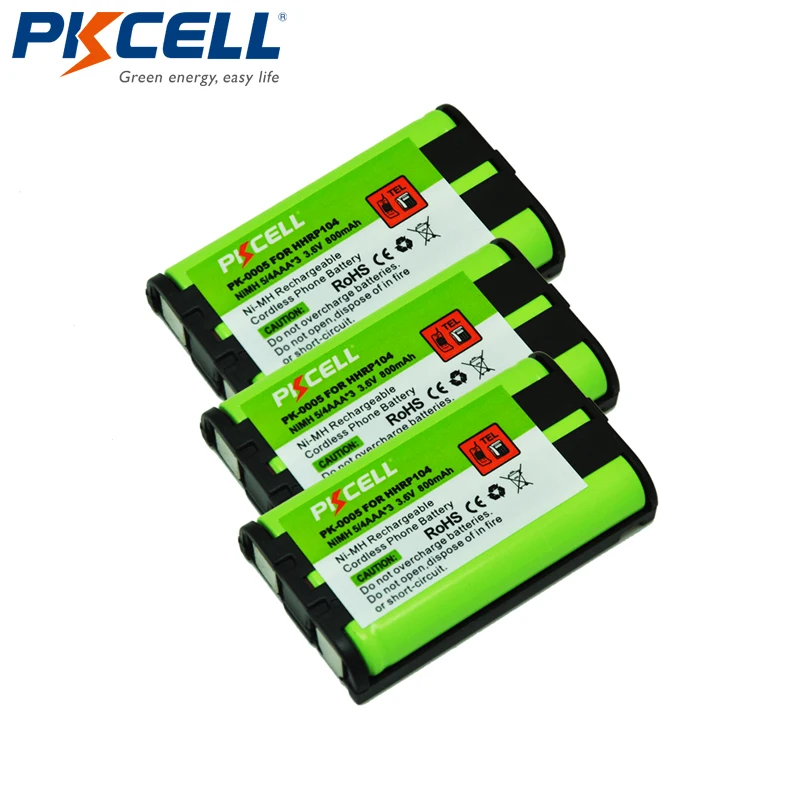 3 шт. аккумуляторная батарея для телефона 850 мАч 6 В NiMH Panasonic|nimh 3.6v|nimh battery 3.6vnimh |