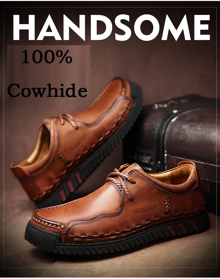 Free shipping,Brand outdoor genuine leather shoe.mens cowhide casual