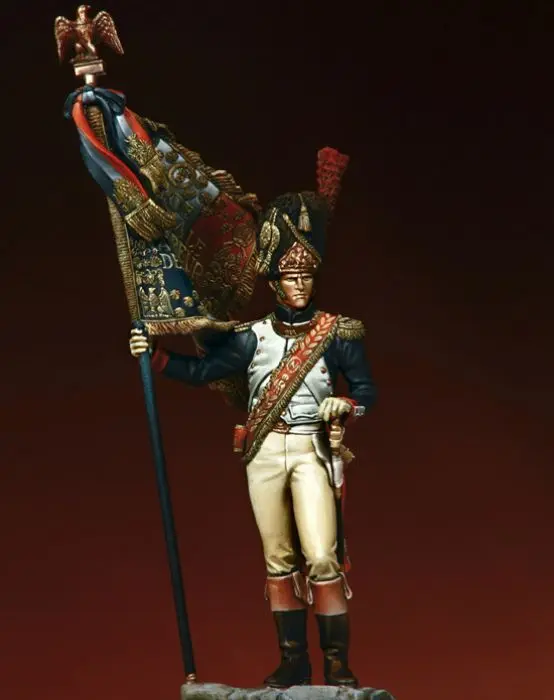 

Unpainted Kit 1/24 75mm bearer of the Grenadier Guards 75mm figure Historical Figure Resin Kit