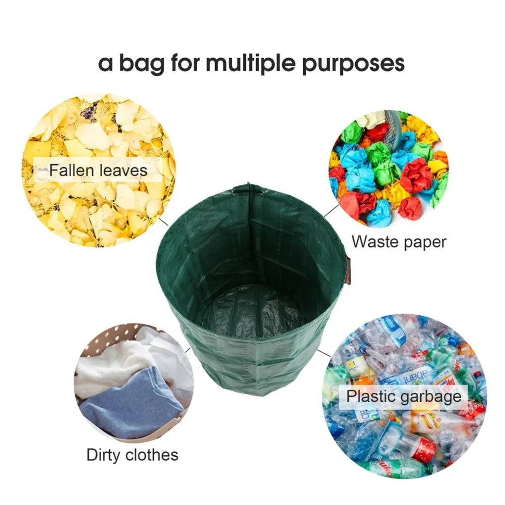 270L قابلة لإعادة الاستخدام حديقة يترك حقيبة التخزين ABS + الحديد زراعة تزايد حقيبة أوراق النفايات تنظيف حقيبة العشب مروحة يدوية تخزين با 270L قابلة لإعادة الاستخدام حديقة يترك حقيبة التخزين ABS + الحديد زراعة تزايد حقيبة أوراق النفايات تنظيف حقيبة العشب مروحة يدوية تخزين با