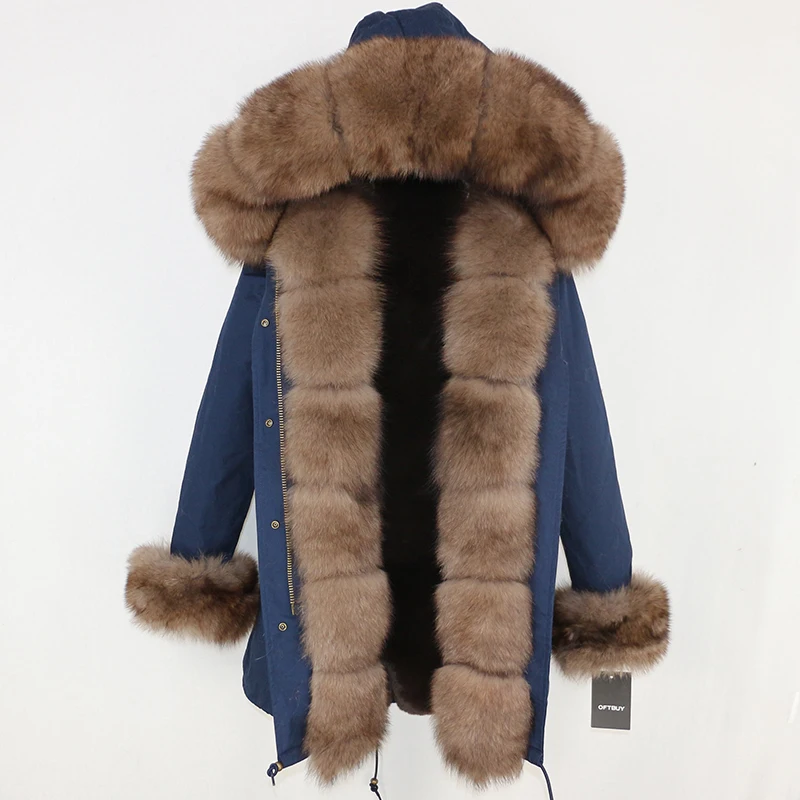 OFTBUY/зимняя куртка для женщин пальто с натуральным мехом брендовая Роскошная