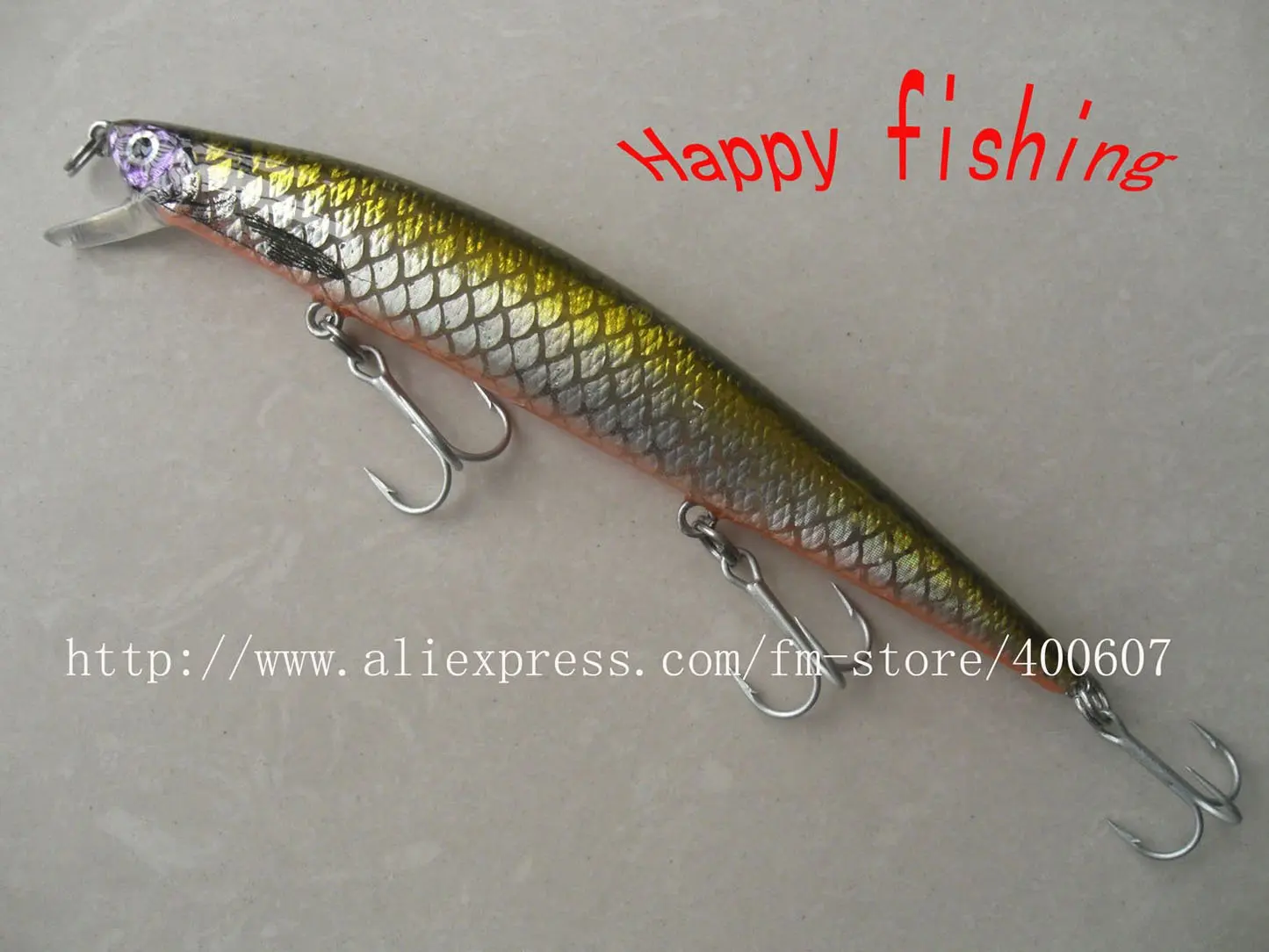 Bass Terminator Minnow Plastic Fishing Lure(M120F) Enjoy Retail