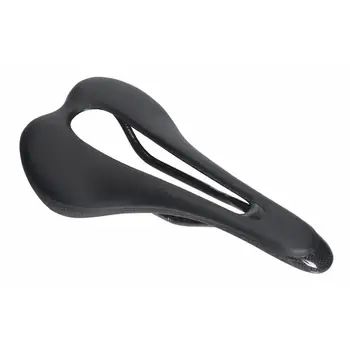 

Cycling Bike Seat Saddle Full Carbon Fiber Leather Hollow Cover Breathable Soft Cushion MTB Road Mountain Bike Bicycle Saddle