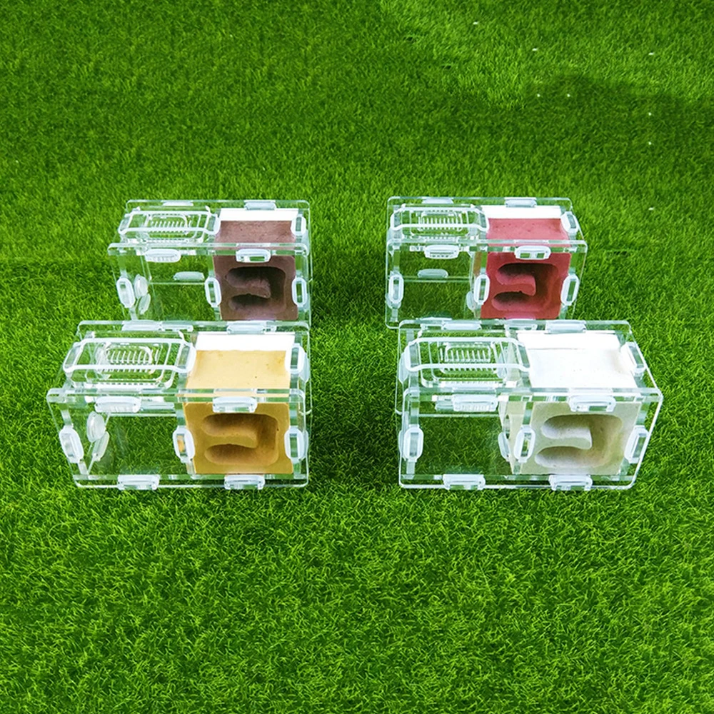 

Small Ant Farm Ant Feeding Breeding Nest Bionic Acrylic Plaster Nest Pet Formicarium Castle Workshop Home Ant Nest Novice Set