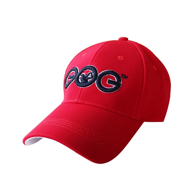 Buy Red golf Caps Professional cotton golf ball cap High Quality sports golf
