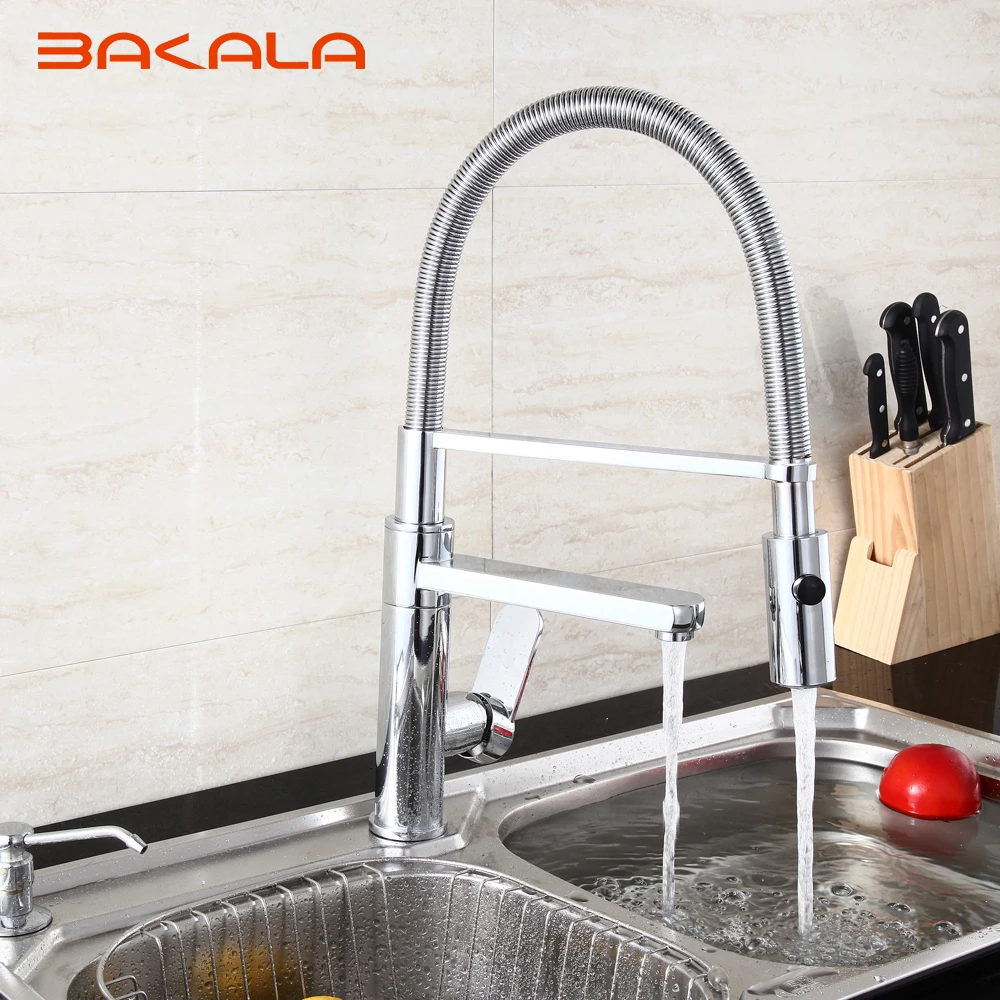 Bakala Best Modern Commercial Pull Down Kitchen Sink Faucet With