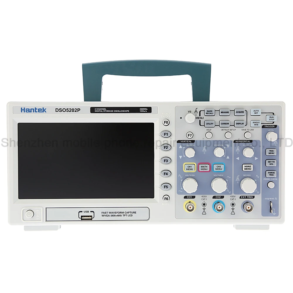 Профессиональный цифровой осциллограф Hantek DSO5202P 200 МГц 2 канальный USB интерфейс 1 3