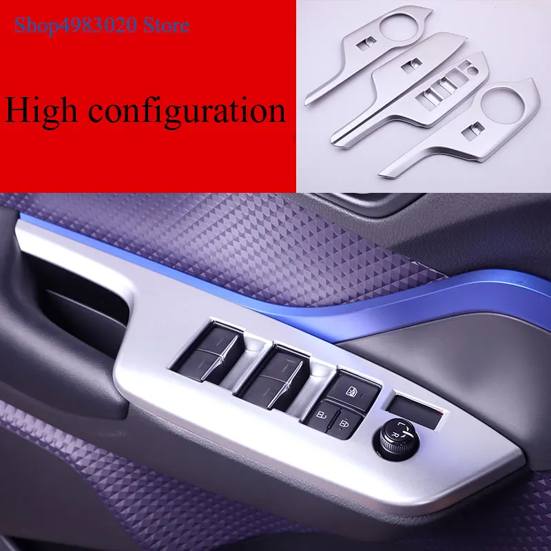 

Car Interior Door Armrest Panel Window Switch Lift Buttons Cover Trim Stickers for Toyota C-HR CHR 2017 2018 2019 Accessories