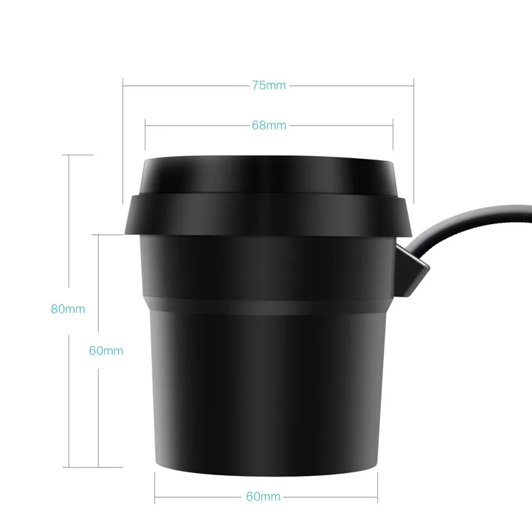 Чашка автомобильное зарядное устройство Многофункциональный светодиодный дисплей Напряжение 3.1A 2 USB адаптер питания прикуриватель разветвитель для мобильного телефона gps DVR