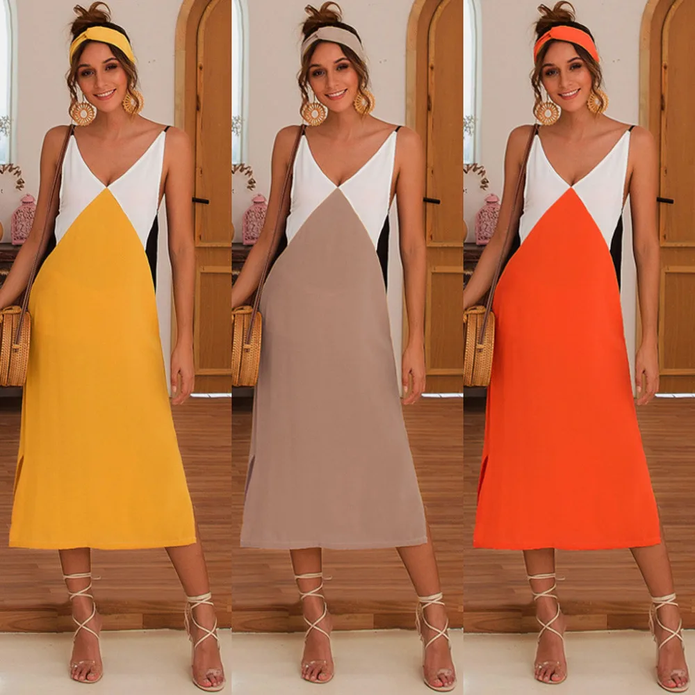 2019 Woman sling V-neck woman sexy beach dress long  pretty beach dress cotton quick-drying beach dress cover up sunscreen 40J3 (7)