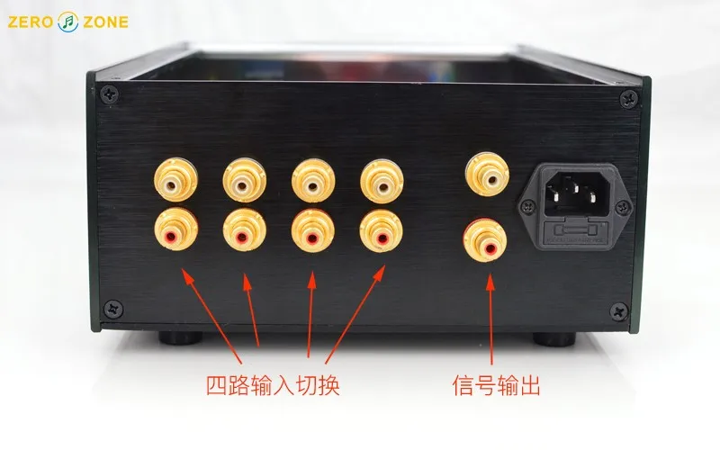 Делюкс версия PRT07B EH-12AX7 ламповый предусилитель основание на Marantz 7 (M7) канал с 4-х входного сигнала переключения