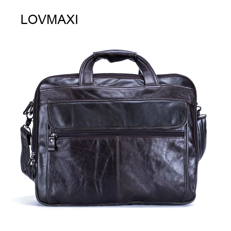 Messenger Reisetasche Aktentaschen Männliche Lovmaxi Leder Bag Handtaschen Herren Kausalen Deep Große Coffee Laptop Taschen Für 100 Business 2018 Echtem wqqa0OR4